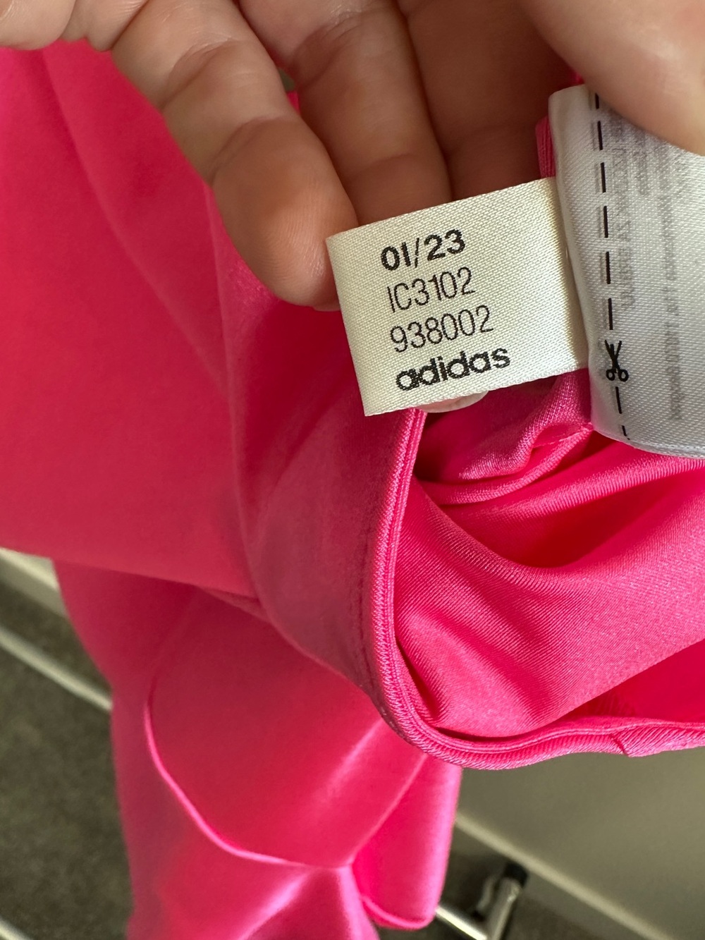 Adidas Originals Trefoil Pink and Mint Romper Bike Short Logo Unitard Sz M EUC - Picture 8 of 10